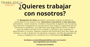 porque quieres trabajar con nosotros